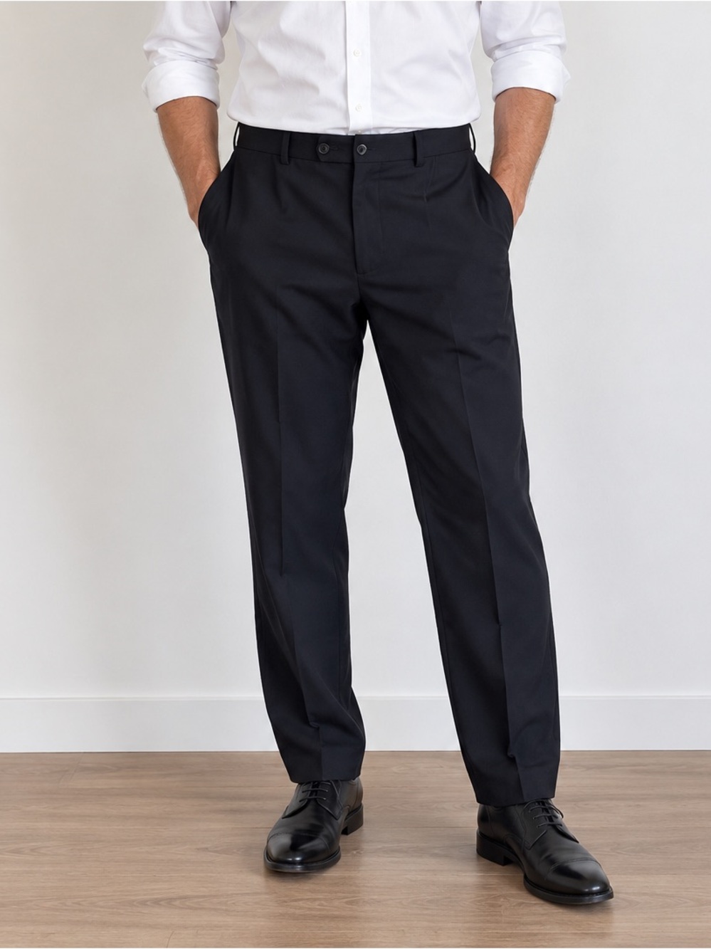 Lauren Ralph Lauren Men’s 36x30 Black 100% Wool Dress Pants Made in Canada